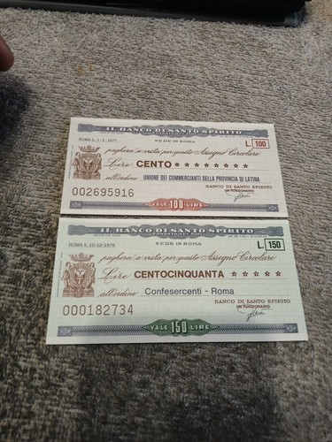 85m mini assegni banco - banco, di