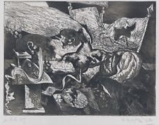 RUFFINI GIULIO  INCUBO MATTUTINO - 1970  ACQUAFORTE-GRAFICA 