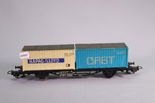 LE4937 LIMA Ho Wagon plat DB porte containers Hapag Cast 21 80 042 9 032-4 noir
