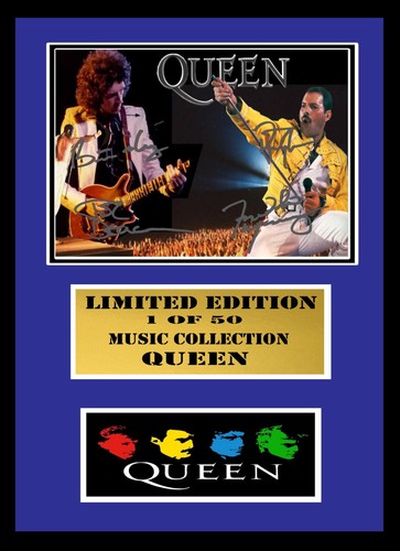 Queen signed framed display - signed,