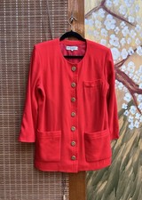 Giacca blazer lana rosso Yves