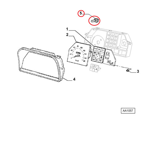 Portalampada quadro strumenti - quadro,