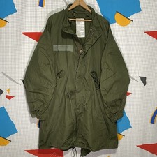 Giacca parka vintage anni 80 M-65 coda di pesce M65 USGI Medium Arctic Extreme Cold 1982