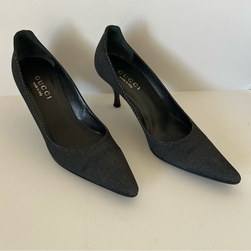 Gucci decollete tessuto jeans - gucci,
