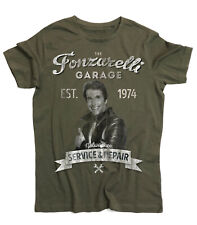 T-shirt uomo Fonzie Garage Fonzarelli ispirata a Happy Days tshirt the Fonz