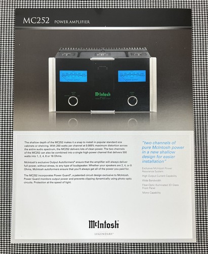 Amplificatore mcintosh mc252 - amplificatore,