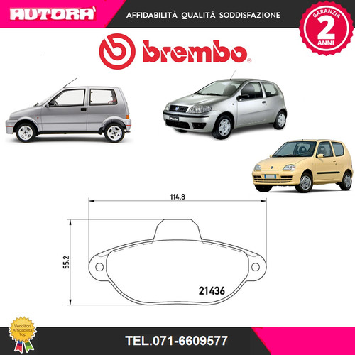 P23096 kit pastiglie anteriore - kit,