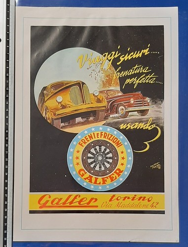 Lotto vecchia pubblicità auto - vecchia,