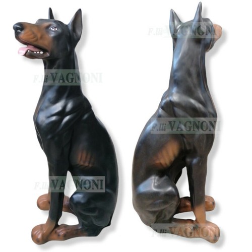 Statua cane doberman 92 in - statua,