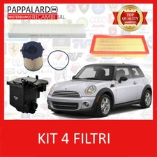 KIT TAGLIANDO 4 FILTRI BOSCH MINI COOPER D R56 1.6D 90 - 109 CV DAL 2006 IN POI