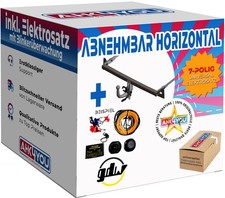 Gancio di traino GDW per Fiat Scudo Bus Furgonato da 22 hori. rimovibile + 7 poli ES ABE