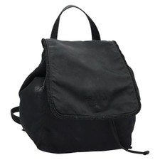 Zaino Prada nylon nero oro