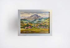 Dipinto olio località montana