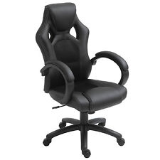 HOMCOM Sedia da Ufficio Poltrona Gaming Altezza Regolabile Girevole Ergonomica