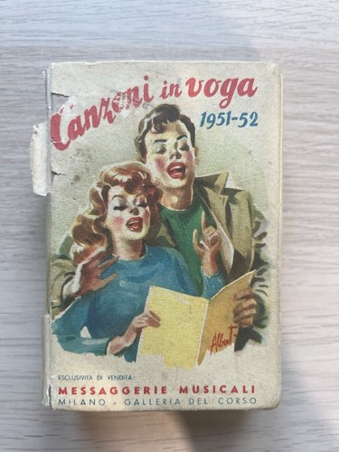 Libretto canzoni voga - canzoni, in