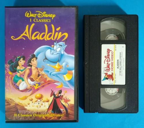 Vhs aladdin film animazione - vhs,
