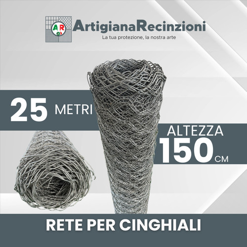 Rete zincata per - per, cinghiali