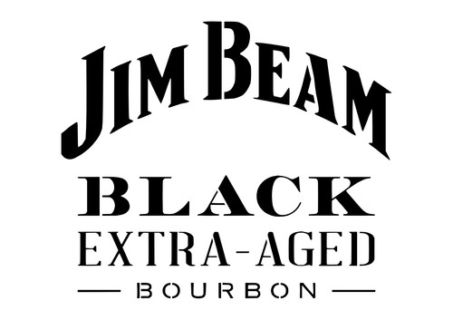 Jim beam black stencil - jim,