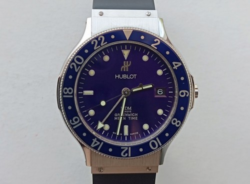 Hublot gmt acciaio 1572 - in,