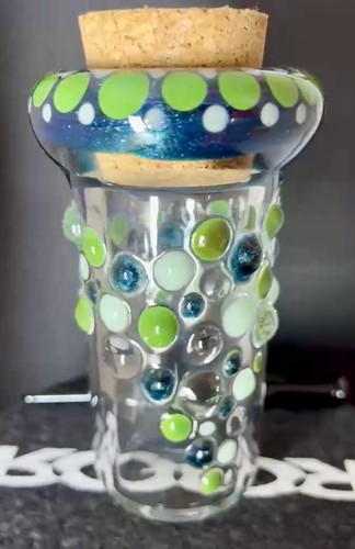 Roor moonglassart jar custom - x,