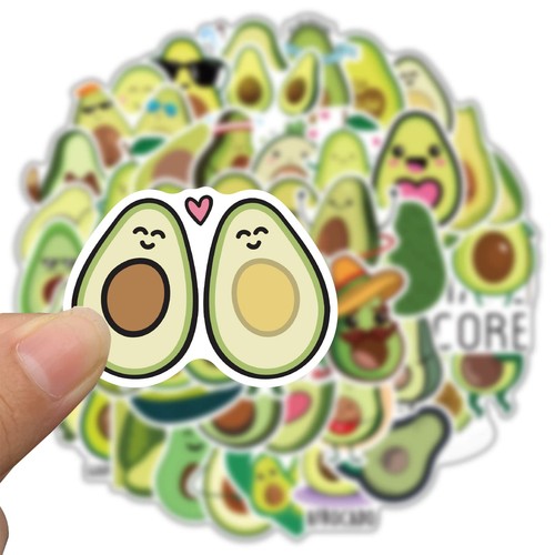 Simpatici adesivi avocado per