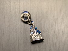 Ciondolo pendente originale Pandora argento S925 Disneyland Paris castello di Cenerentola