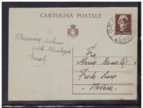 Cartolina postale lire - cartolina, 1,20