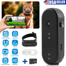 Collare fotocamera gatto con scheda SD 32 GB 1080P cane tracker collare mini action camera