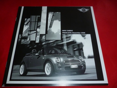 Listino prezzi mini cabrio - mini,