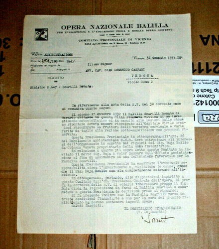 Verona opera balilla tutela - balilla,