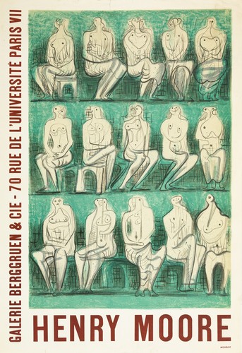 Henry moore affiche - henry,