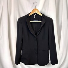 Blazer donna lungo nero