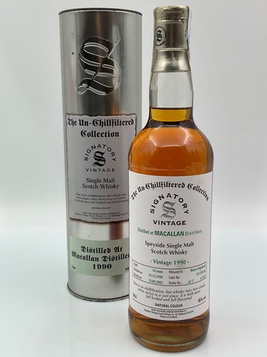 Whisky macallan 1990 signatory - whisky,
