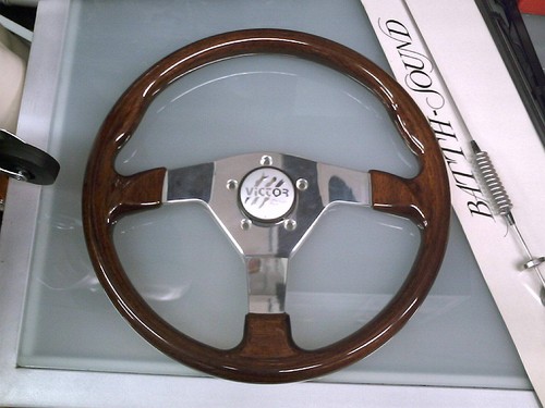 Volante legno mogano victor - volante,