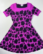 Abito Milly rosa nero pizzo