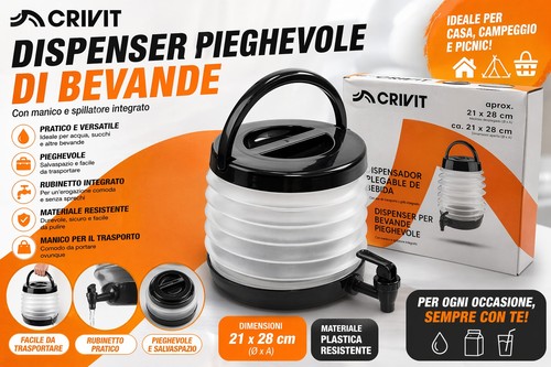 Dispenser bevande pieghevole - dispenser,