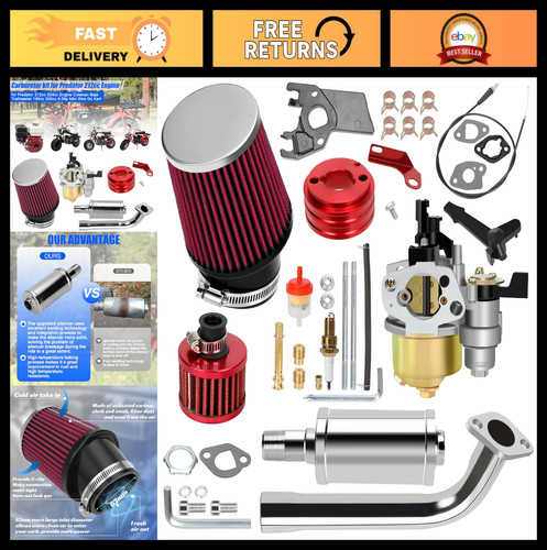 Kit tubo scarico carburatore - scarico,