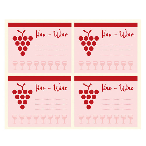 Etichette adesive vino - adesive, 100