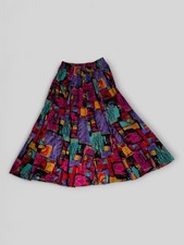 Gonna midi colorata vibrante