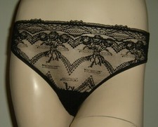 PALADINI CULOTTE SLIP PIZZO NERO TAGLIA 4 SEXY LINGERIE INTIMO