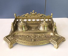 Calamaio in ottone del XIX secolo francese