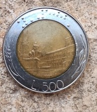 Moneta rara 500 lire 1987