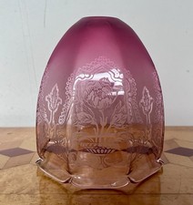 Lampada antica vetro mirtillo