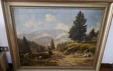 Quadro antico olio tela - quadro, su