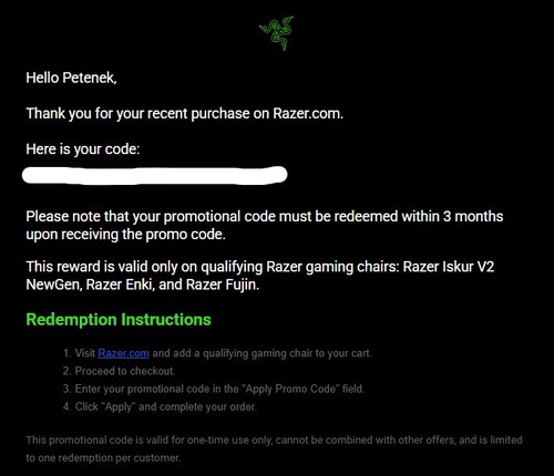 Sedia gioco razer 100 - sedia, $100