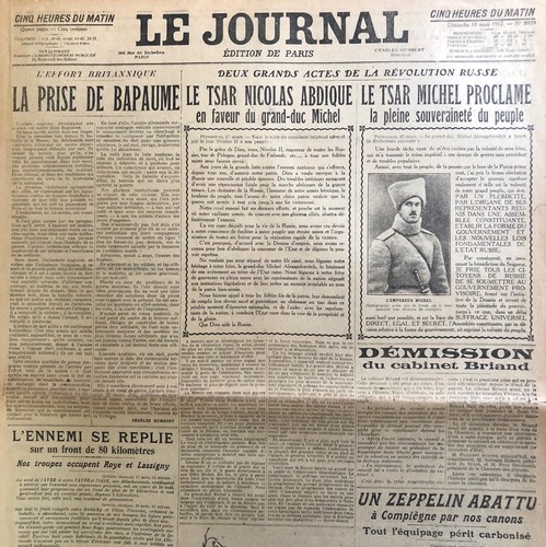 Quotidien journal ww1 - le,