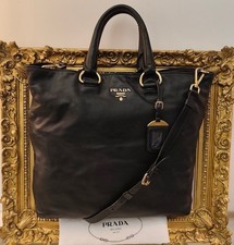 PRADA SHOPPER TOTE BAG pelle