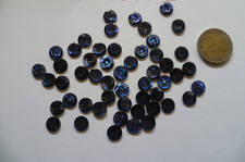 52 BOTTONI RIGHE DIAM 10 MM LINEATO 16 BLU VERA MADREPERLA X CAMICETTA CAMICIA