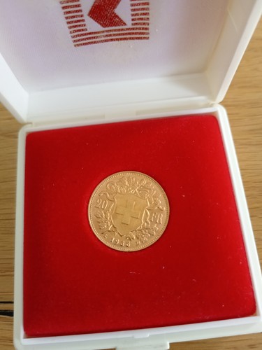Moneta oro svizzera - oro, 20