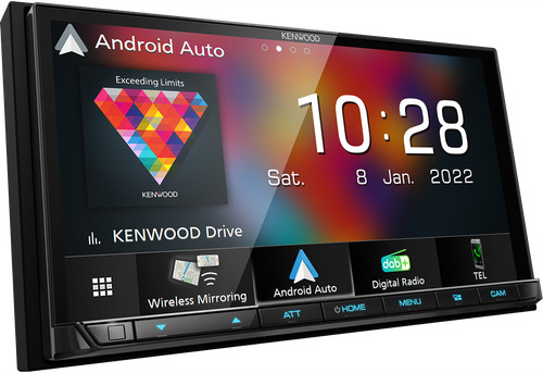 Kenwood dmx8021dabs carplay - kenwood, 7"